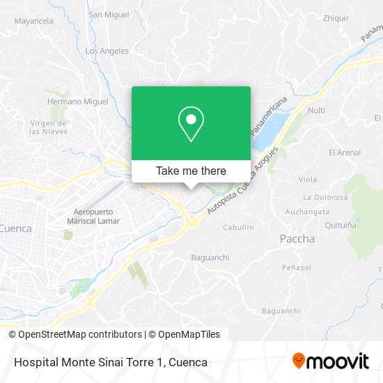 Hospital Monte Sinai Torre 1 map