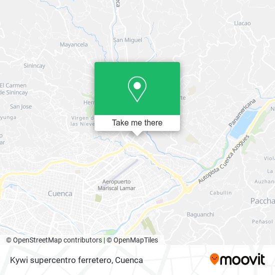 Mapa de Kywi supercentro ferretero