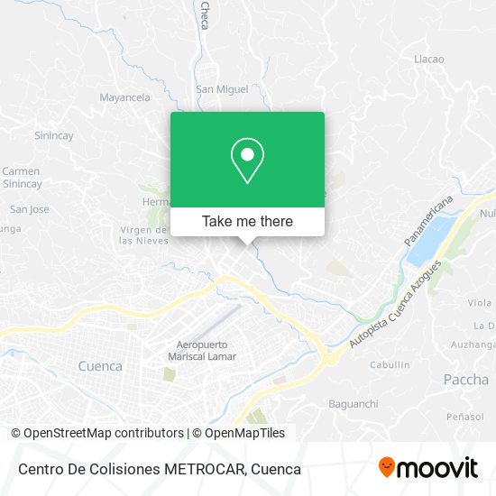 Centro De Colisiones METROCAR map