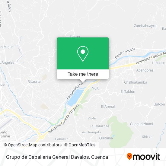 Grupo de Caballeria General Davalos map