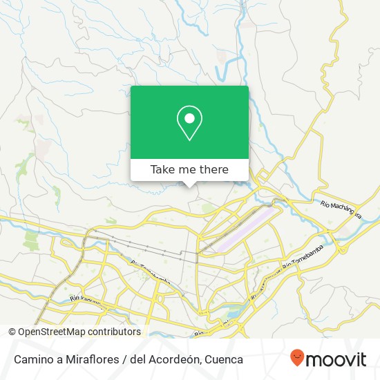 Camino a Miraflores / del Acordeón map
