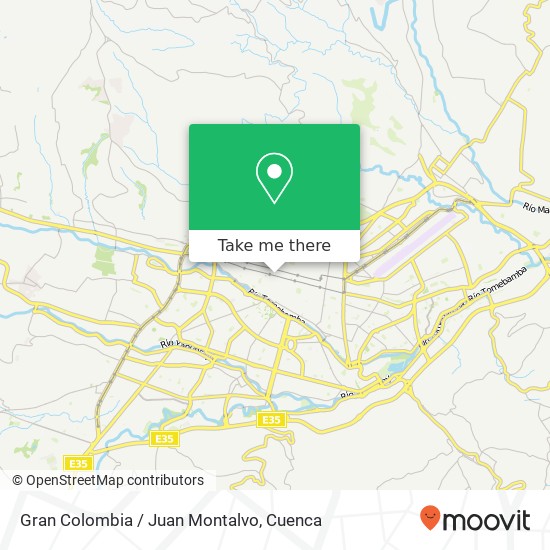 Gran Colombia / Juan Montalvo map