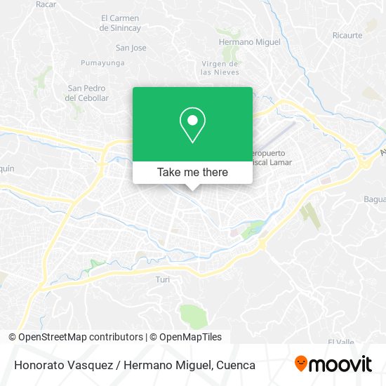 Honorato Vasquez / Hermano Miguel map