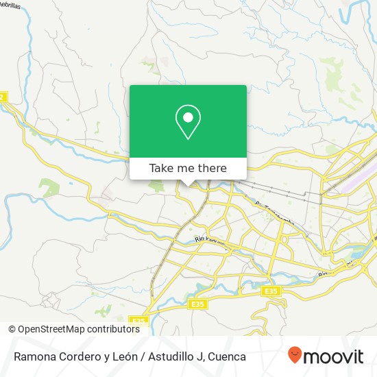 Ramona Cordero y León / Astudillo J map