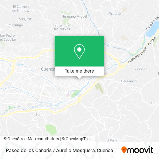 Paseo de los Cañaris / Aurelio Mosquera map