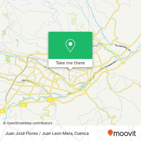 Juan José Flores / Juan Leon Mera map