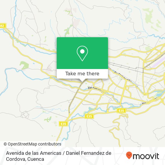 Avenida de las Americas / Daniel Fernandez de Cordova map