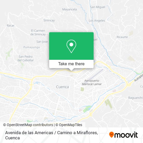 Avenida de las Americas / Camino a Miraflores map