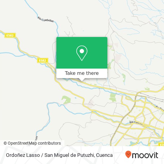 Ordoñez Lasso / San Miguel de Putuzhi map