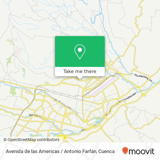 Avenida de las Americas / Antonio Farfán map