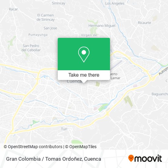 Gran Colombia / Tomas Ordoñez map