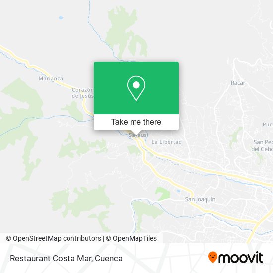Restaurant Costa Mar map