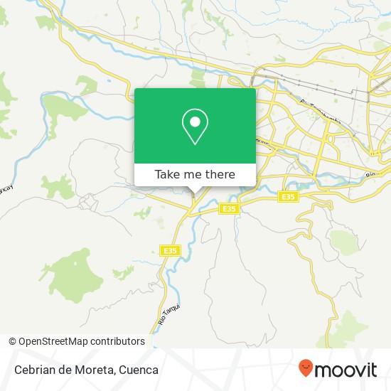 Cebrian de Moreta map