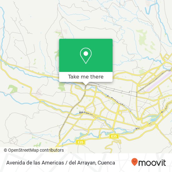 Avenida de las Americas / del Arrayan map