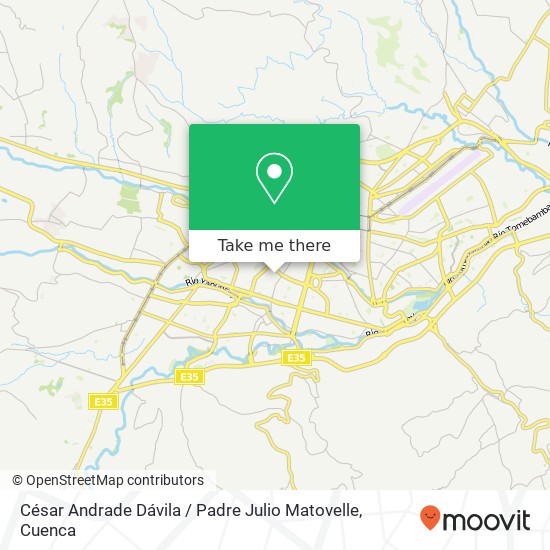 Mapa de César Andrade Dávila / Padre Julio Matovelle