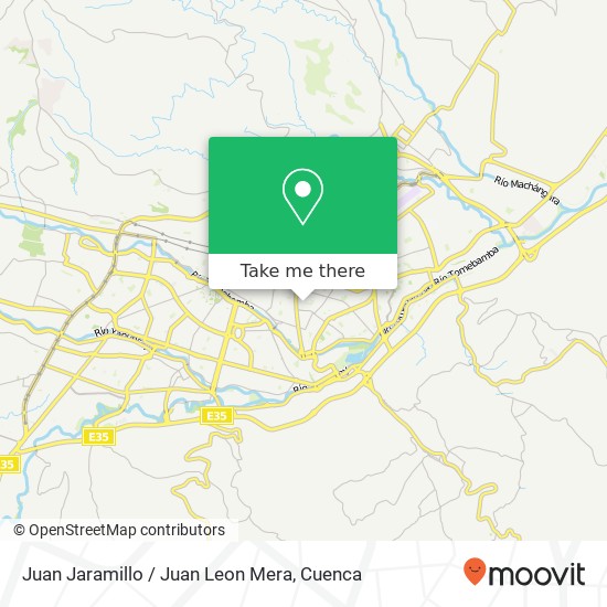 Juan Jaramillo / Juan Leon Mera map