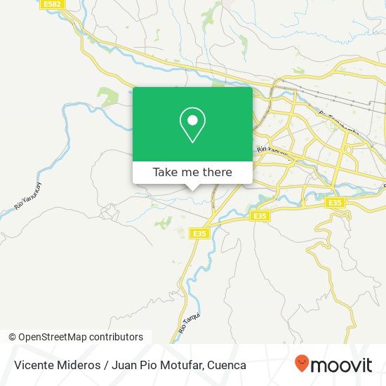 Vicente Mideros / Juan Pio Motufar map