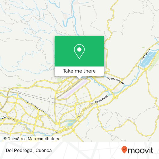 Del Pedregal map