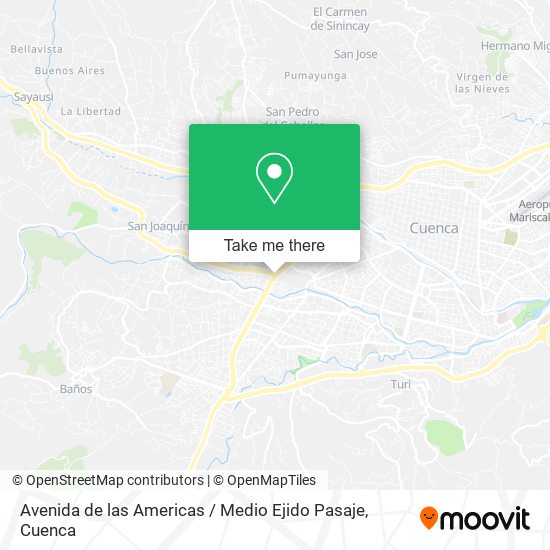 Avenida de las Americas / Medio Ejido Pasaje map