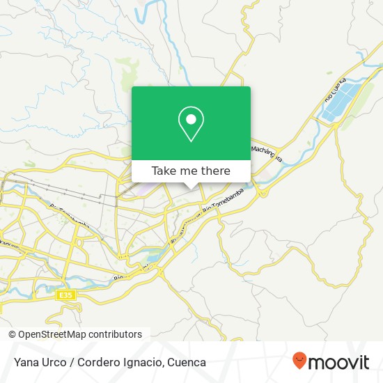 Yana Urco / Cordero Ignacio map
