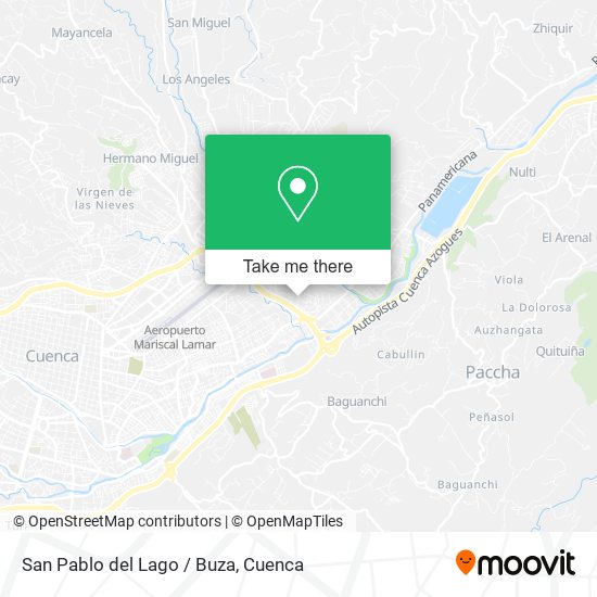 San Pablo del Lago / Buza map