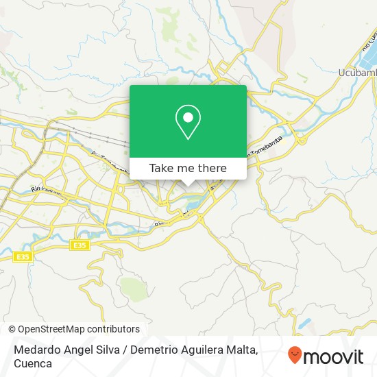 Medardo Angel Silva / Demetrio Aguilera Malta map