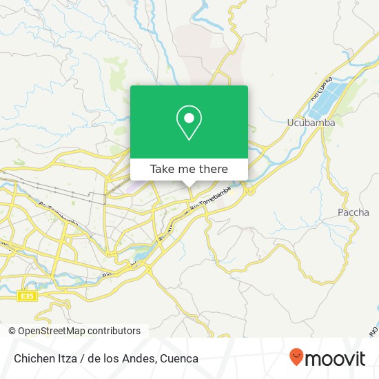Chichen Itza / de los Andes map