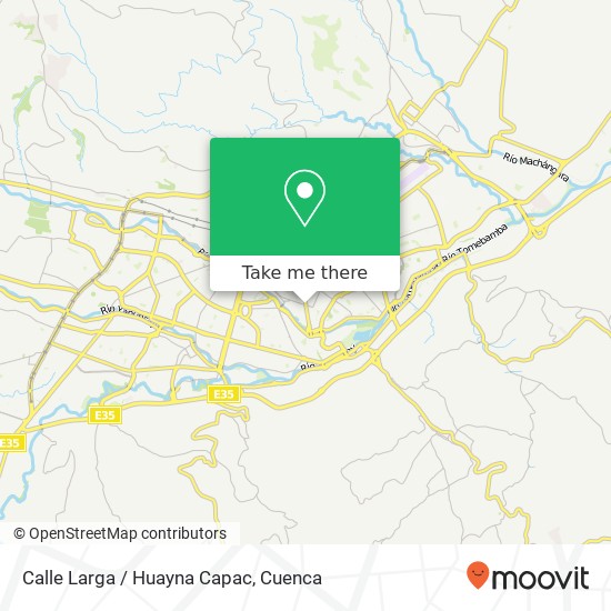 Calle Larga / Huayna Capac map