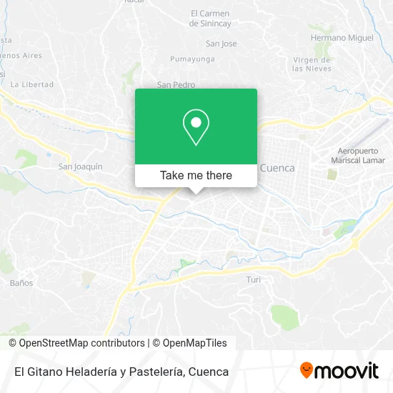 El Gitano Heladería y Pastelería map