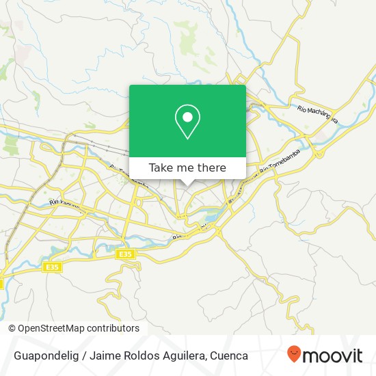 Mapa de Guapondelig / Jaime Roldos Aguilera
