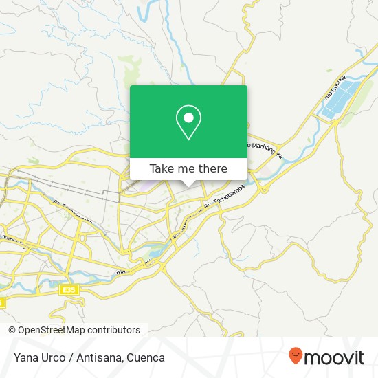 Yana Urco / Antisana map