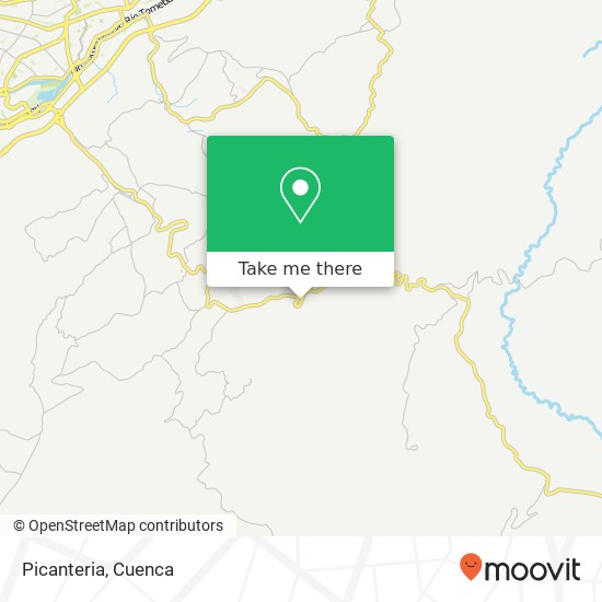 Picanteria, Valle, Cuenca map