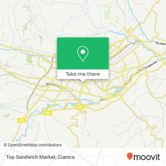Top Sandwich Market, Vicente Solano Cuenca map