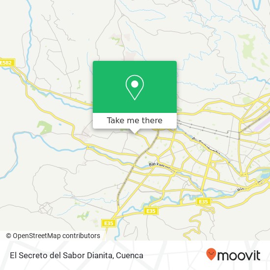 El Secreto del Sabor Dianita, Francisco Cisneros Cuenca, Cuenca map