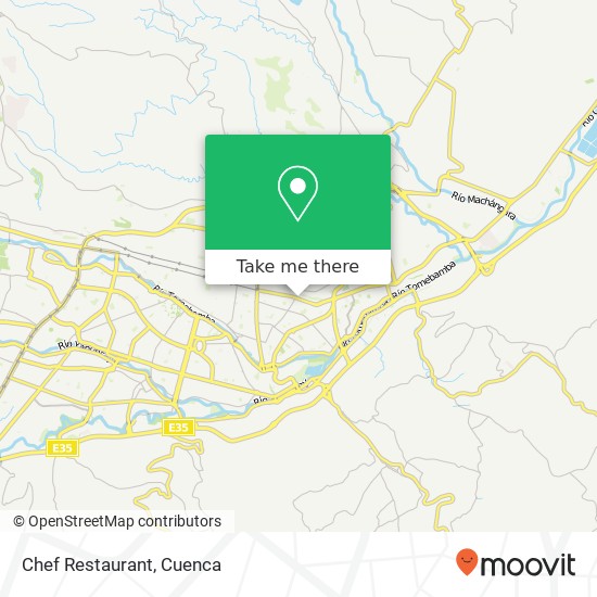 Chef Restaurant, González Suarez Cuenca, Cuenca map