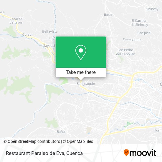 Restaurant Paraiso de Eva map