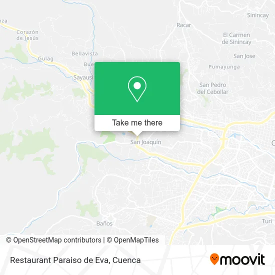 Restaurant Paraiso de Eva map