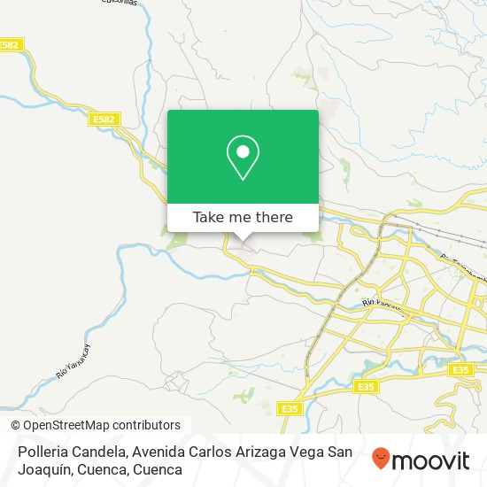 Polleria Candela, Avenida Carlos Arizaga Vega San Joaquín, Cuenca map