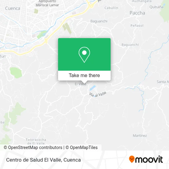 Mapa de Centro de Salud El Valle