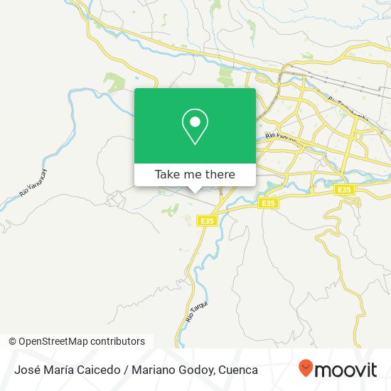 José María Caicedo / Mariano Godoy map