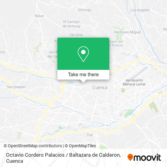 Octavio Cordero Palacios / Baltazara de Calderon map