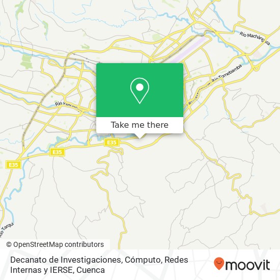 Decanato de Investigaciones, Cómputo, Redes Internas y IERSE map