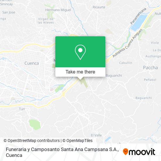 Funeraria y Camposanto Santa Ana Campsana S.A. map