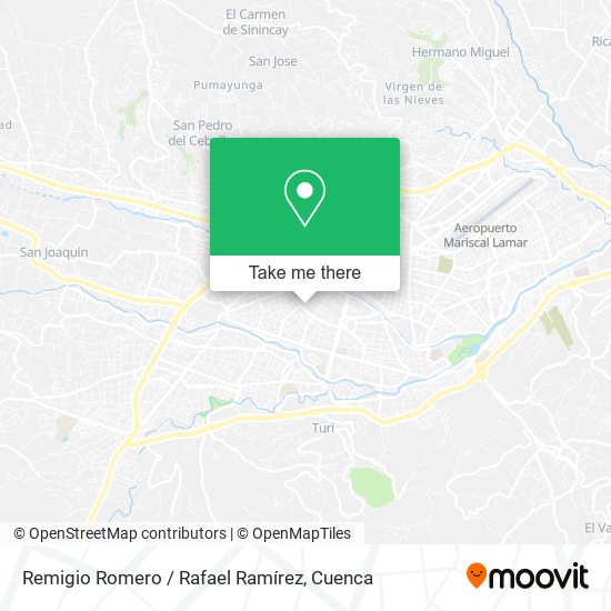 Remigio Romero / Rafael Ramírez map