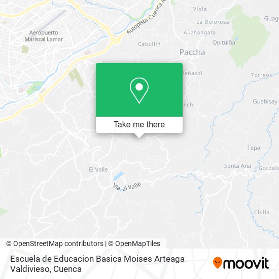 Escuela de Educacion Basica Moises Arteaga Valdivieso map