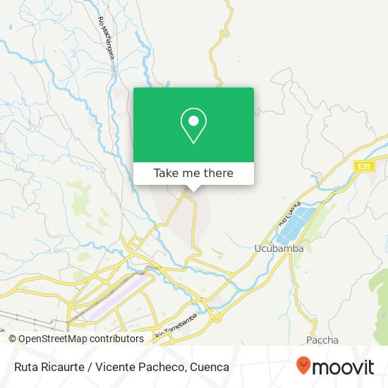 Ruta Ricaurte / Vicente Pacheco map