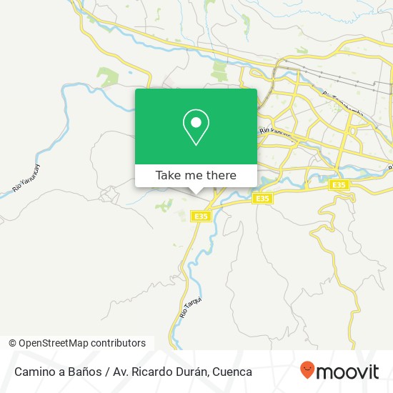 Camino a Baños / Av. Ricardo Durán map