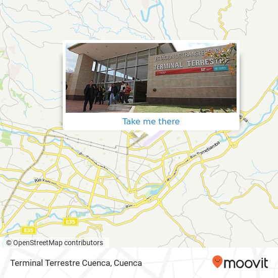 Terminal Terrestre Cuenca map