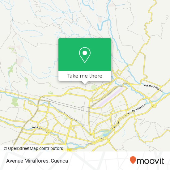 Avenue Miraflores map
