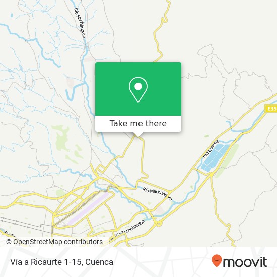Vía a Ricaurte 1-15 map